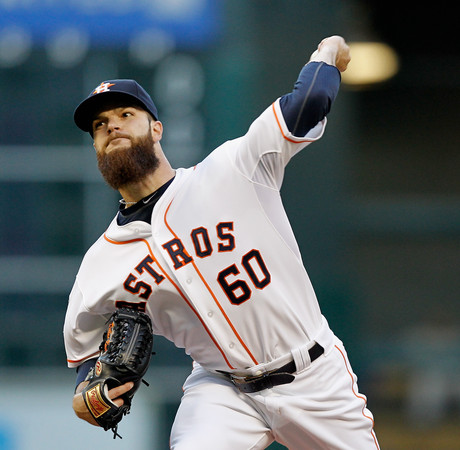 凱戈(Dallas Keuchel)演出8局失1分好投，但太空人仍中止10連勝。(圖／達志影像／美聯社)