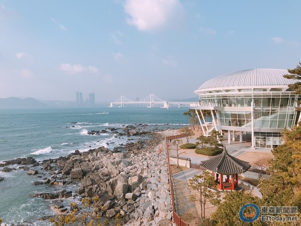 釜山海雲台海水浴場。（圖／記者賴文萱攝）