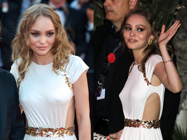 ▲強尼戴普的女兒莉莉蘿絲戴普（Lily Rose Depp）走坎城開幕紅毯。（圖／CFP）