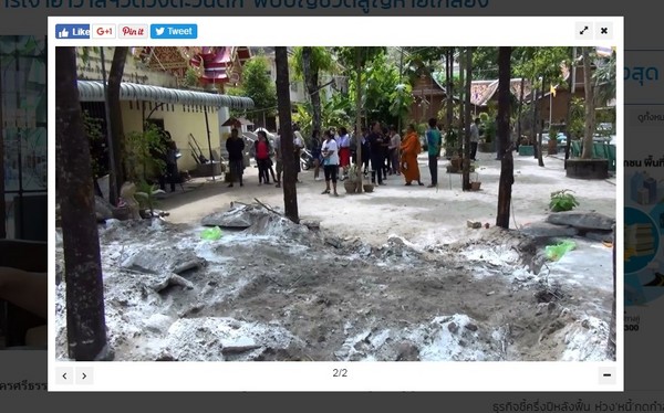 ▲▼ 泰國小沙彌因偷錢，竟遭同門僧人殺害埋屍佛像下。（圖／翻攝自Bangkokbiz News）