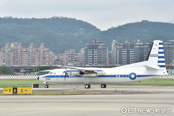 ▲▼中華民國空軍福克50型行政專機,松山基地指揮部專機隊。（圖／記者李毓康攝）