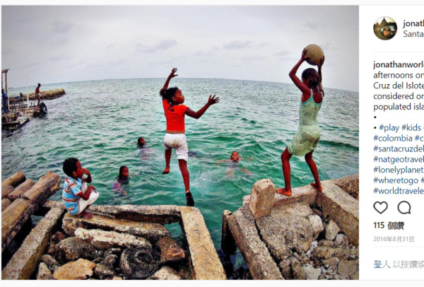 ▲聖克魯斯島（Santa Cruz del Islote）。（圖／取自jonathanworld instagram）