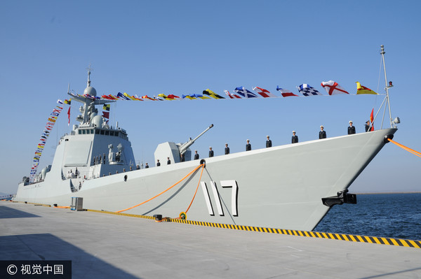 ▲▼北海艦隊首艘052D型驅逐艦「西寧艦」（舷號為117）。（圖／CFP）