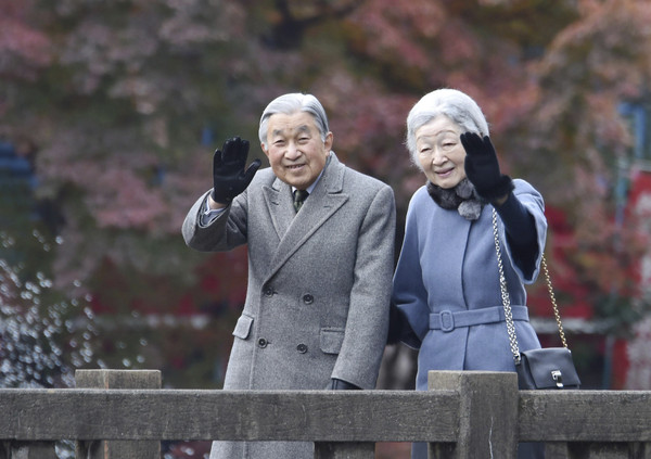 ▲▼日本明仁天皇和皇后美智子。（圖／達志影像／美聯社）