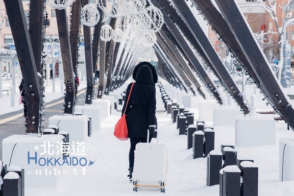 ▲冬天下雪北海道的不開車自由行。（圖／小林&郭郭的小夫妻生活提供）