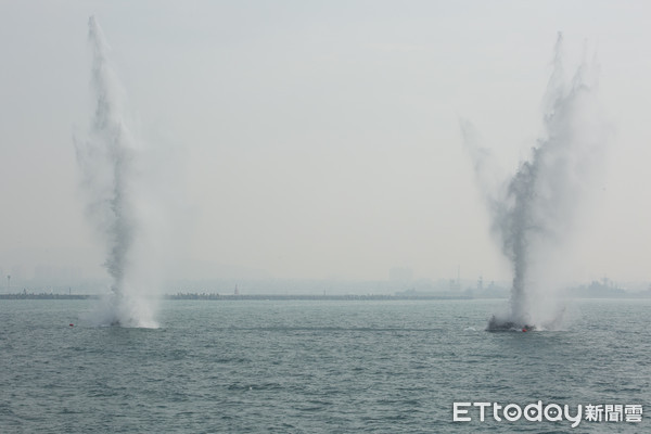 ▲▼國軍107年春節加強戰備,水雷爆破。（圖／記者季相儒攝）