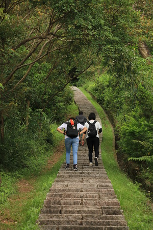 ▲▼台北劍潭山步道通北街165巷登山口。（圖／翻攝自臺北市政府工務局大地工程處）