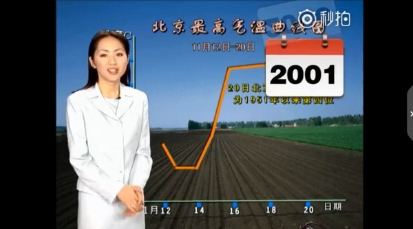 ▲▼氣象女神楊丹播報23年都沒變。（圖／翻攝自秒拍） 