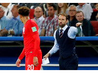 ▲▼ 2018世足賽,哥倫比亞VS英格蘭。英格蘭主帥索斯蓋特（Gareth Southgate）（圖／路透社）