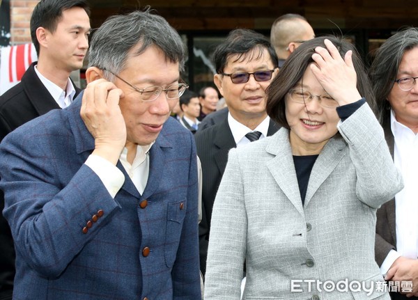 ▼ 柯文哲、蔡英文會面 。（圖／記者屠惠剛攝）