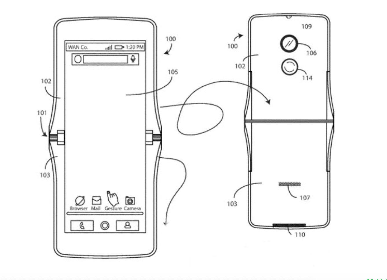 ▲▼Motorola摺疊手機設計概念。（圖／翻攝自androidauthority）