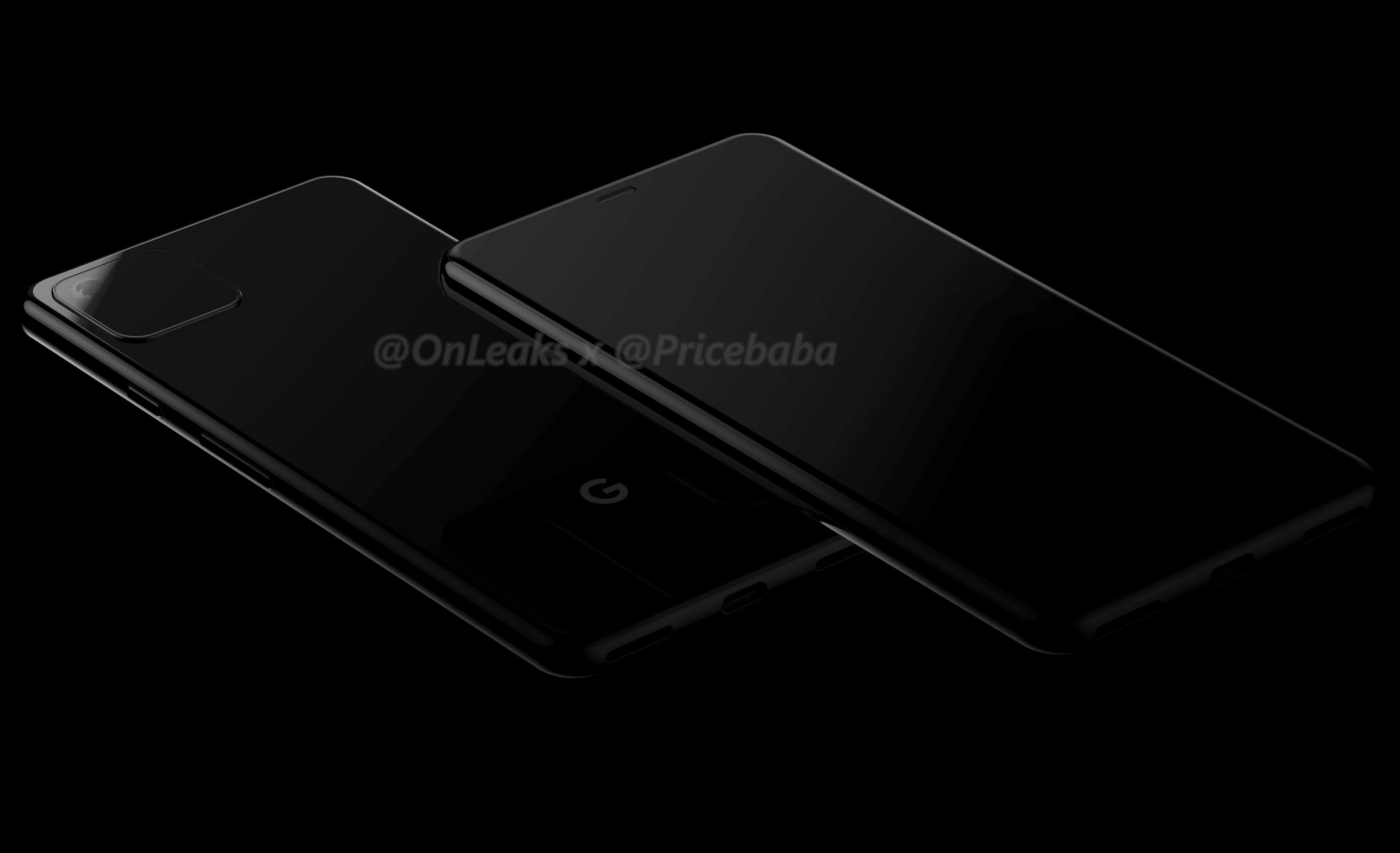 ▲▼Google Pixel 4渲染圖。（圖／翻攝《Pricebaba》）