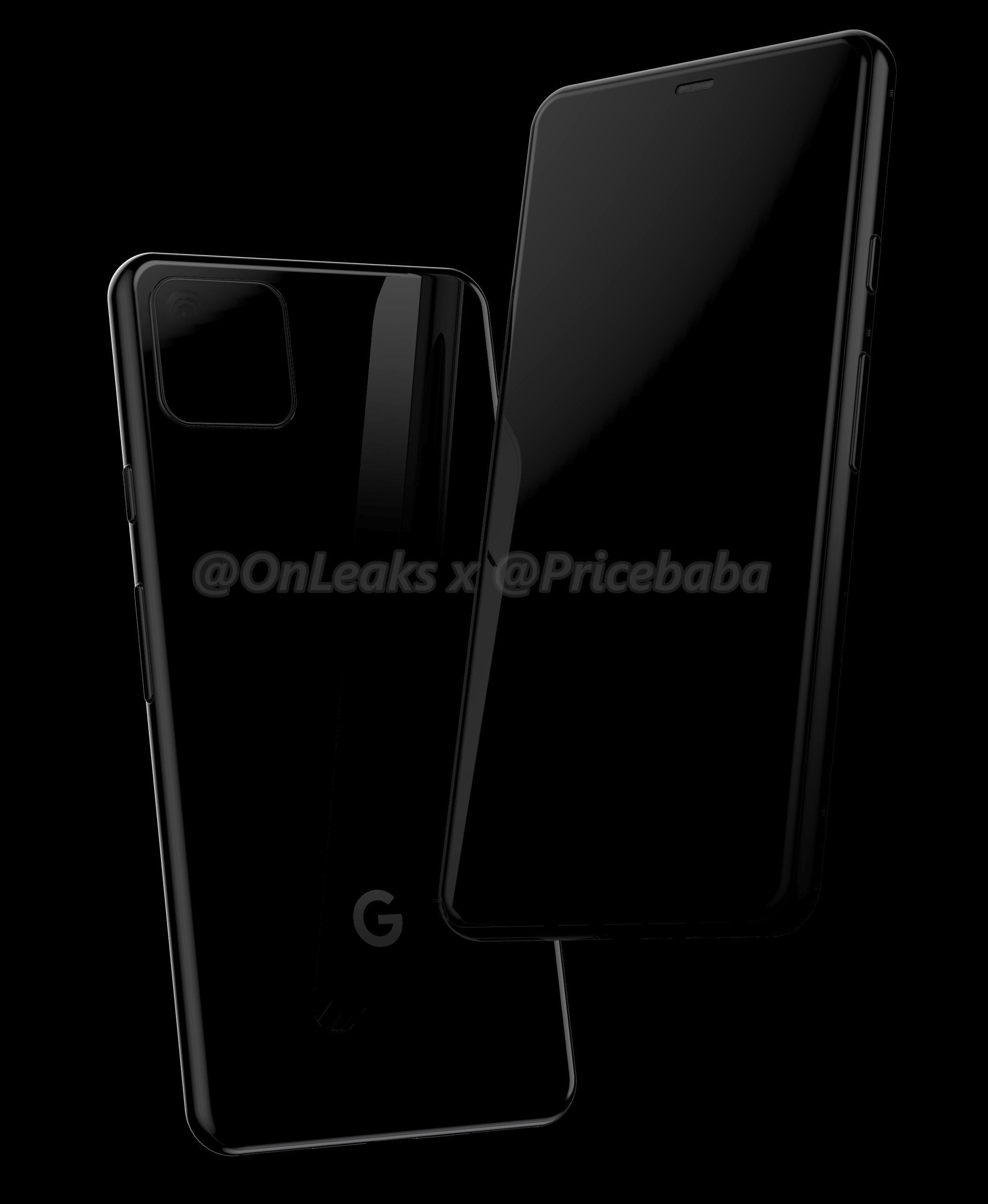 ▲▼Google Pixel 4渲染圖。（圖／翻攝《Pricebaba》）