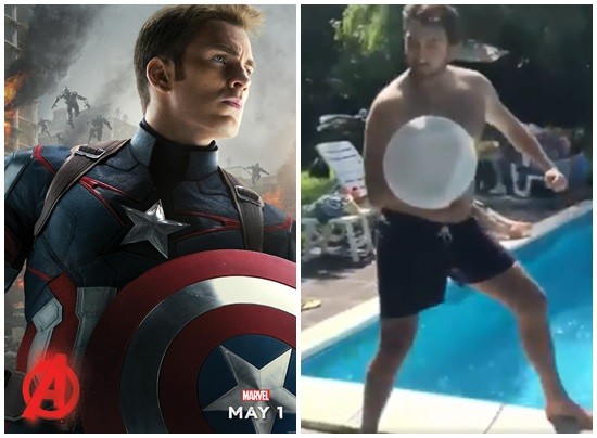 ▲美國隊長。（圖／翻攝自推特／ChrisEvans、butitslowbudget）