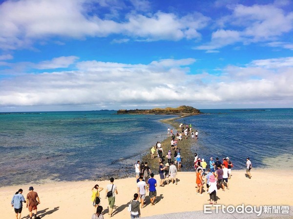 ▲▼澎湖北寮社區摩西分海。（圖／記者蔡玟君攝）