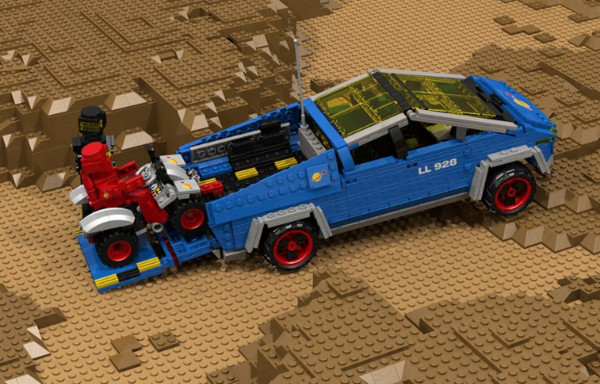 ▲LEGO設計師Peter Blackert 在網路上發表Cybertruck樂高。（圖／翻攝LEGO設計師Peter Blackert flickr）