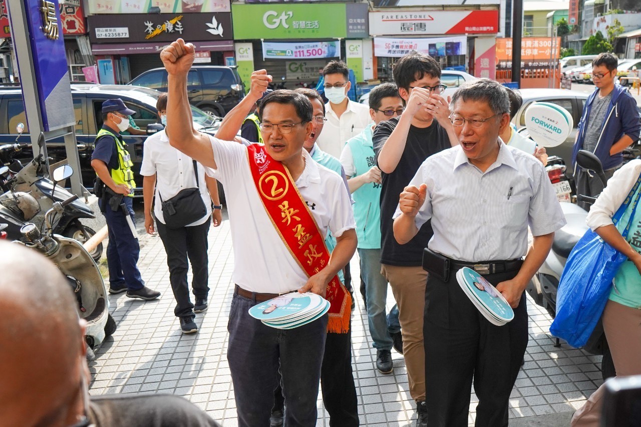 ▲台北市長柯文哲南下為吳益政輔選      。（圖／吳益政團隊提供）