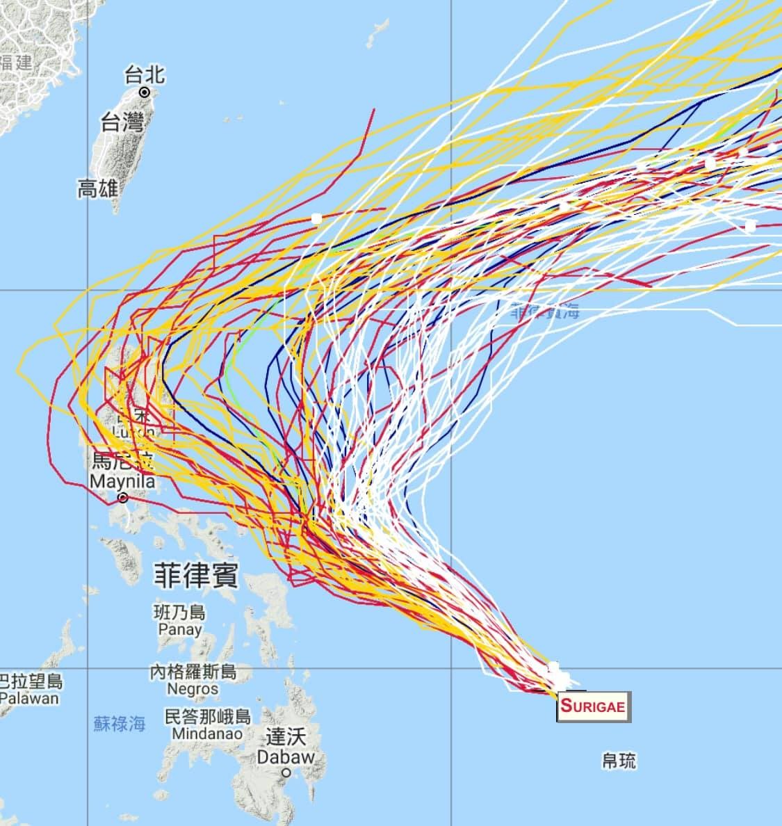 ▲▼颱風路徑預報圖。（圖／翻攝自Facebook／賈新興）