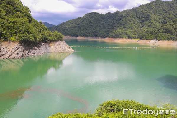 ▲翡翠水庫今（25）日有效蓄水率回升至61.61%。（圖／記者黃克翔攝）