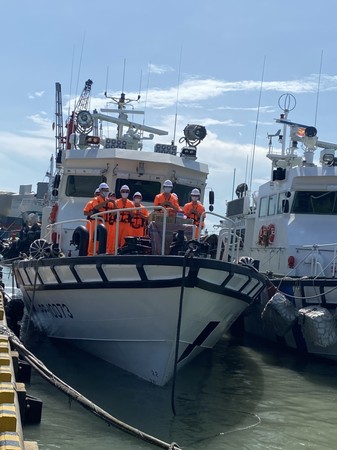 ▲金門海巡新艇報到，海域執法添新生力軍 。（圖／記者林名揚翻攝）