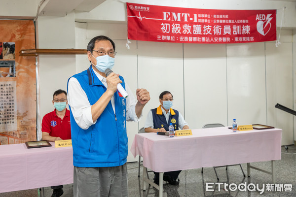 ▲東港迎王平安祭，東隆宮初級救護技術員訓練       。（圖／記者陳崑福翻攝，以下同）