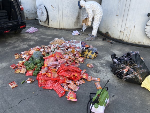 ▲▼越籍女走私肉製品驗出非洲豬瘟。（圖／應變中心提供）