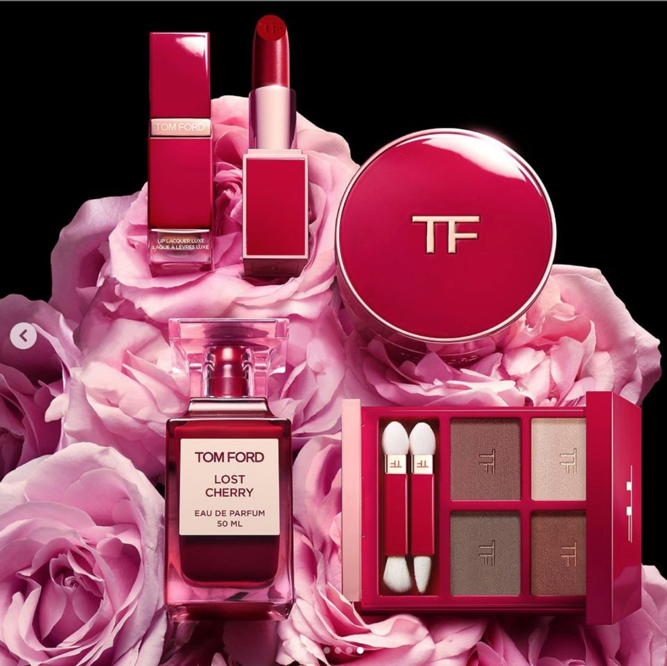 ▲TOM FORD,Lost Cherry,DIOR,聖誕節,藍星唇膏,眼影盤,唇彩,彩妝。（圖／IG、品牌提供）