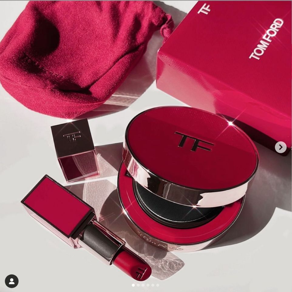 ▲TOM FORD,Lost Cherry,DIOR,聖誕節,藍星唇膏,眼影盤,唇彩,彩妝。（圖／IG、品牌提供）