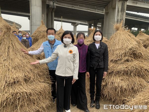 ▲大埤鄉公所今日在活動會場舉行活動宣傳會，搶先讓大家一睹各項大型稻草意象創作的成果，並邀請全國鄉親25日參加「2021大埤鄉稻草酸菜文化季」開幕活動。（圖／記者蔡佩旻攝）