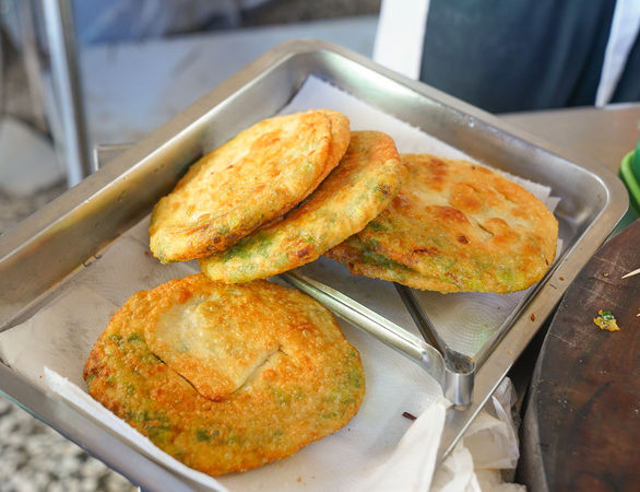 ▲▼「金牌蔥油餅」。（圖／美食好芃友授權提供，下同，請勿隨意翻攝以免侵權）