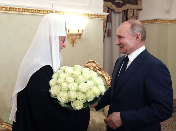 ▲▼俄羅斯東正教會（Russian Orthodox Church）主教長基里爾（Patriarch Kirill）是普丁的堅定盟友。（圖／達志影像／美聯社）