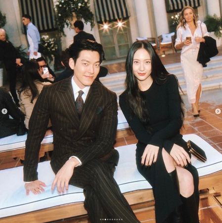 ▲金宇彬、Krystal雙雙曬出合照。（圖／翻攝金宇彬、Krystal Instagram）