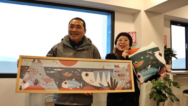 ▲北海岸「釣魚咖啡館」開幕 侯友宜邀過年走春聽海之音。（圖／新北市農業局提供）