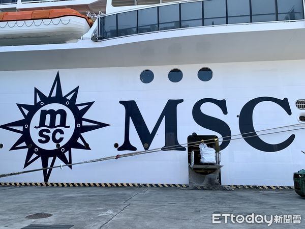 ▲「MSC地中海榮耀號」今（4）日首度來台灣基隆港。（圖／記者彭懷玉攝）