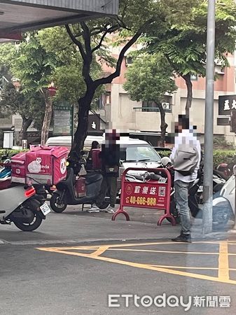 ▲▼詐團劉姓車手與何姓女子約定面交款項，於警方埋伏時現身。（圖／記者高堂堯翻攝）