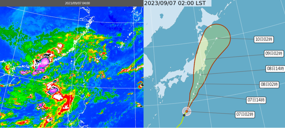 ▲▼衛星雲圖。（圖／中央氣象局）