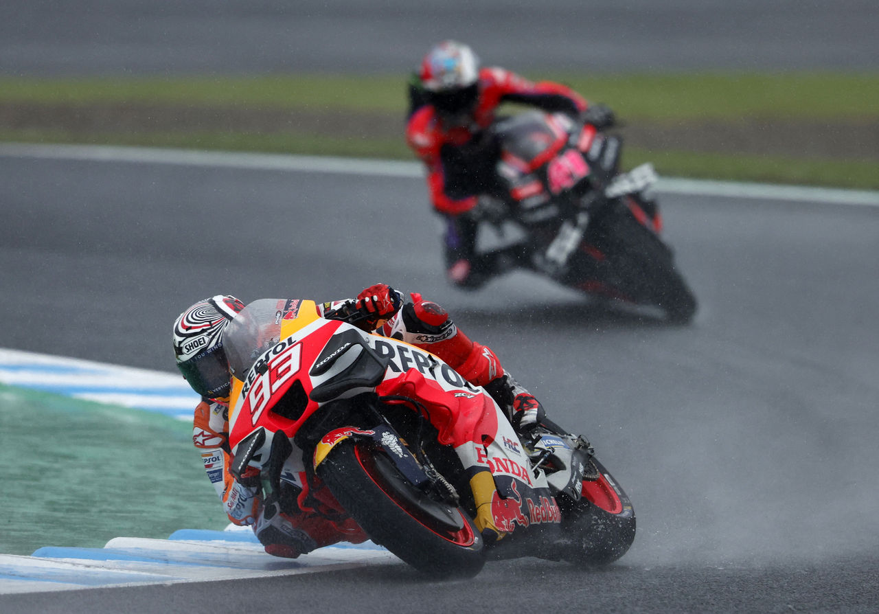 ▲MotoGP／暴雨攪局提前結束「杜卡迪內戰只差3分」日本站周日速報。（圖／路透社）