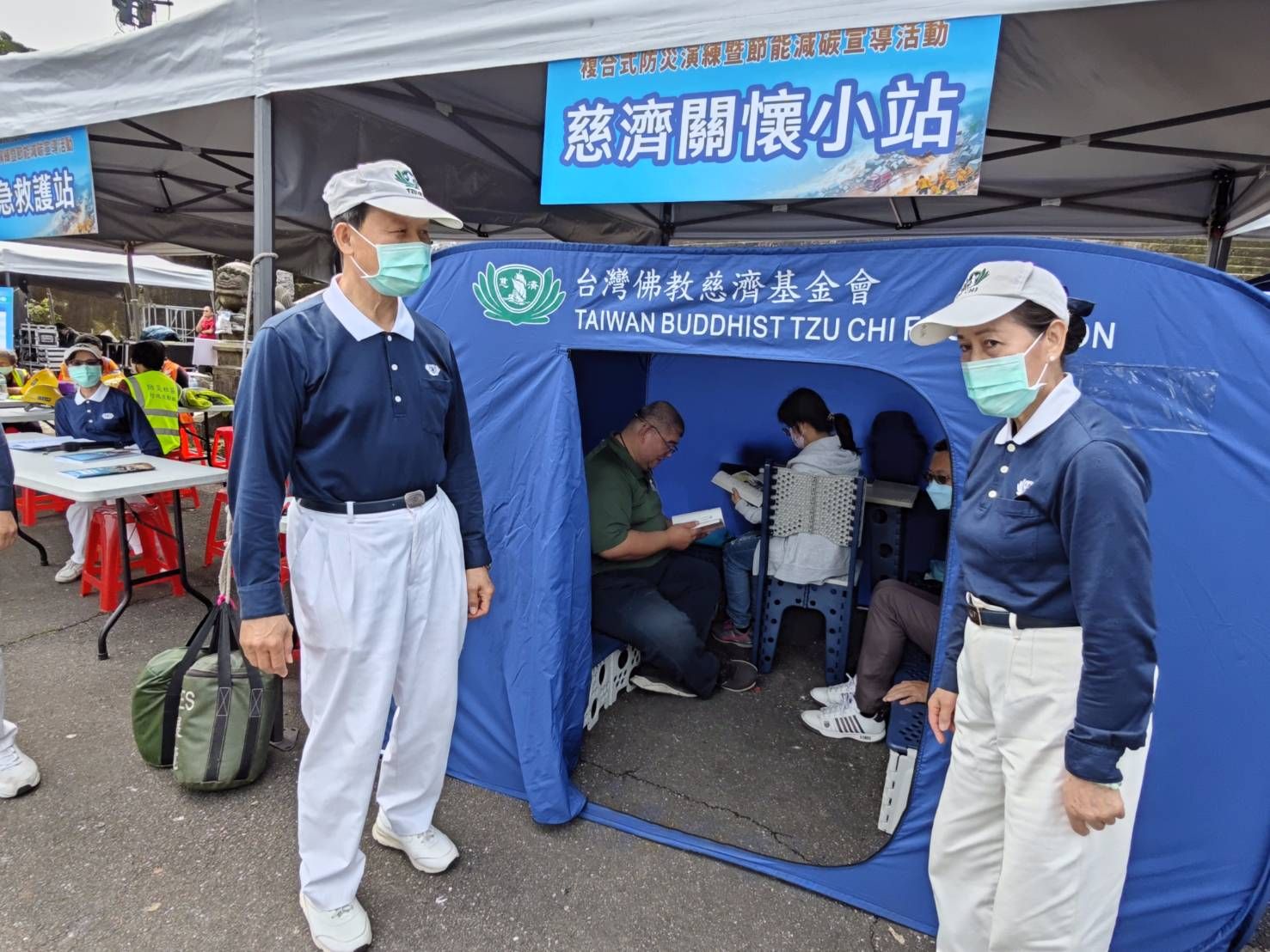 ▲新北三芝防災演練 國軍出動悍馬車超逼真。（圖／新北市三芝區公所提供）