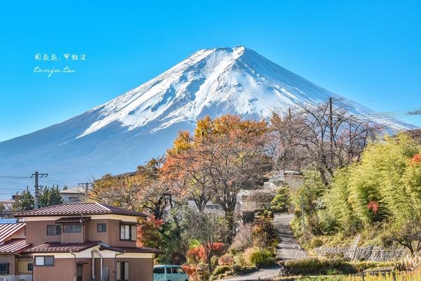 ▲▼爬上398層階梯眺望絕美富士山景！紅葉層層堆疊宛如仙境、超出片。（圖／部落客周花花提供）