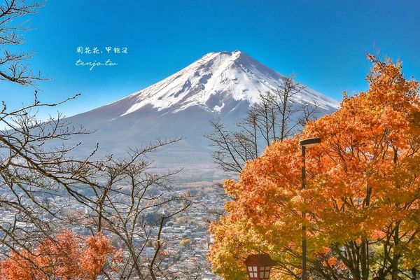 ▲▼爬上398層階梯眺望絕美富士山景！紅葉層層堆疊宛如仙境、超出片。（圖／部落客周花花提供）