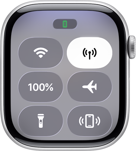 'מרכז הבקרה' ב-Apple Watch.