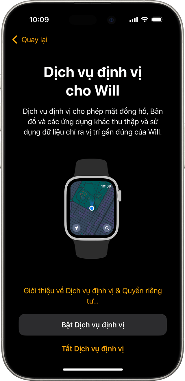 iPhone hiển thị màn hình thiết lập mục tiêu di chuyển hàng ngày cho Apple Watch