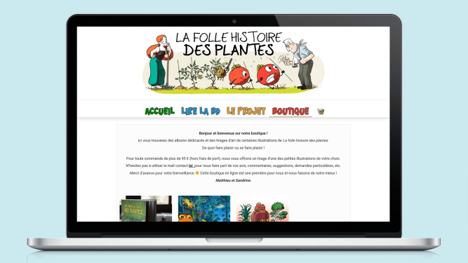 Boutique "La folle histoire des plantes"