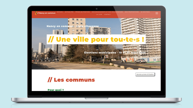 Site web Nancy en commun