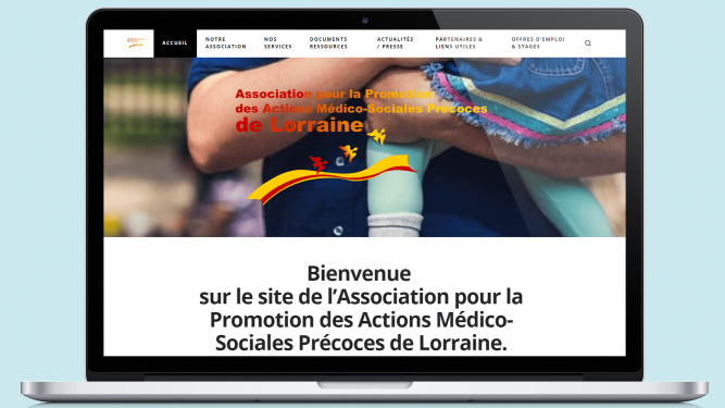 Le site de L'APAMS sur Desktop