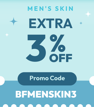 Extra 3% off on Men Skincare