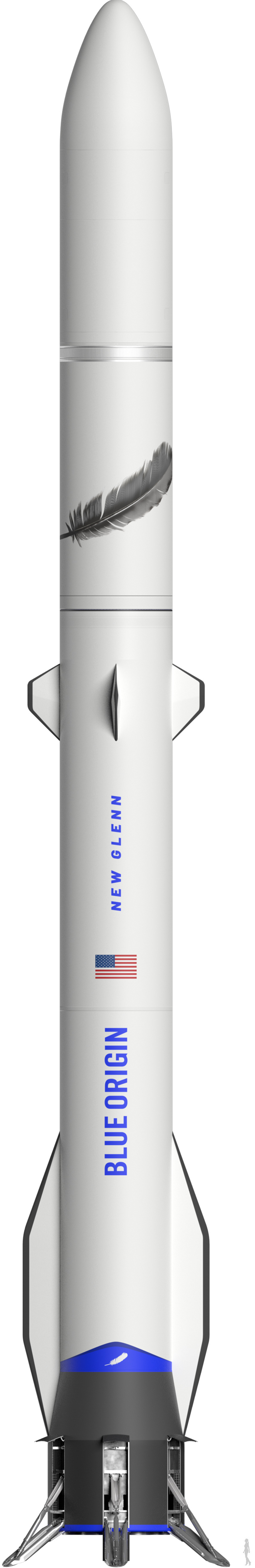 Rendering of the New Glenn launch vehicle.