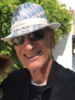 Robert Rosenstone in fedora and sunglasses