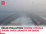 Delhi choking on toxic air: Drone visuals show density of pollution:Image