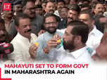 Maha CM Shinde celebrates mega mandate with Shiv Sena workers:Image